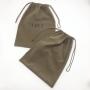 Custom Screen Emboss Printed Velvet Shoe Gift Drawstring Pouch Super Soft Shoe Dust Packaging Pouch Bag