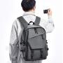 ZWY008 New Junior High School Student Fashion Shoulder Bag Outdoor Lightweight Solid Color Backpack Multi-pocket Laptop Bag