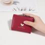 New Arrival Large Capacity Women Short Wallet Butterfly Lock Multi Credit Card Holder Three-fold Coin Purse Wallet carteras para mujer