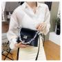 2022 Popular Women's Crossback  Chain Bag New Korean Fashion Single Shoulder Bag With Kerchief High-Grade Portable Lady Bag