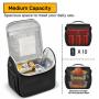 Insulated Lunch Bag for Women Reusable Lunch Box Cute Cooler Tote with Adjustable Shoulder Strap for Work Picnic or Travel