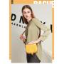 Hot Selling Genuine Leather Ladies Saddle Shoulder Messenger Fancy Women Crossbody Bags Purses And Lady Handbags