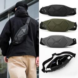 ZWY190 New Fashion Hard Shell Men Chest Bag Waterproof Popular Lightweight Waist Pack Casual Sports Travel Organizer Waist Bag
