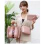 ZR359 New Fashion Woman Handbag Sets Four Piece Cover Mother Bag Handheld Lady PU One Shoulder Crossbody Bag Female Bucket Bag