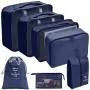 Customized Lightweight Travel Accessories 7 Set Packing Cubes For Suitcases Travel Luggage Organizers