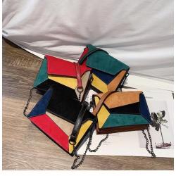 Women Crossbody Bag Classic wholesale women handbags Leather Shoulder Handbag Tote Bag Contrast Color Small Square Bag