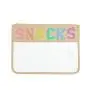Small Transparent Letter Logo Patch Zippered Cosmetic Makeup Storage Bags Waterproof Clear PVC Pouch