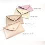 Wholesale Women Credit Card Holder Metallic Leather Envelope Purse Wallet Ladies Mini Card Holder