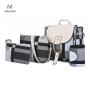 Minissimi Brand Mochila Set Backpack Bag Pu Girls Travelling Backpacks Set Contrast Color 4 Pcs Set Backpack