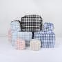 Winter Tweed Fabric Make Up Bags 5 Colors Plaid Zipper Pouch 4 Sizes Travel Toiletry Kits Men Women Makeup Organizer Pouch Bag
