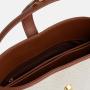 Custom Logo High Quality Cross Body Bag PU Leather With Canvas Handbags Luxury Ladies Buckle Bag For Women
