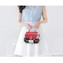 ZR713 Woman Bag Handbag Retro Lattice PU Fashion Female Hasp Portable Big Shoulder Bag Girl Versatile Tote Bag Shopping Party