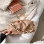 2023 New Solid Color Fashion Handbag Popular Women's Bag China Wholesale PU Ladies Shoulder Bag Open Pillow Handbag