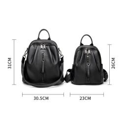 2024 Customized Logo Luxury Genuine Leather Backpack Bag For Women Ladies Design
