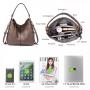 Realer Wholesale PU leather hobo tote bag sets lady shoulder crossbody bag Pocketbook large capacity women purses and handbags
