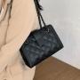 sac tendance 2024 Small Black PU Leather Purse Chain Designer Buckle Crossbody Bag Handbag Female Bag Women Polyester