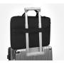 HR739 Laptop Handbag Large Front Pocket Storage Accessories Polyester Protective Briefcase Lint Business Office Document Bag