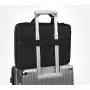HR739 Laptop Handbag Large Front Pocket Storage Accessories Polyester Protective Briefcase Lint Business Office Document Bag