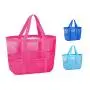 GELORY Customized Summer Colorful Shopping Net Bag Travel Durable Mesh Beach Tote Bags