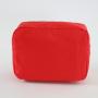 Factory Wholesale Outdoor Travel Bright Color Christmas Red Waterproof  Toiletry Bag Women Cosmetic Pouch Nylon Zipper Pouch