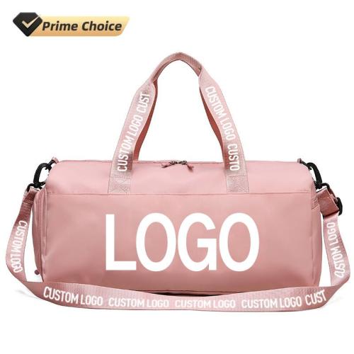 customized logo large capacity shoulder weekender overnight handbag waterproof travel gym duffle bags for women
