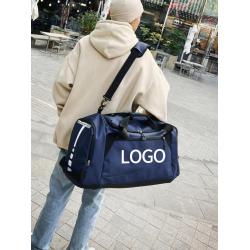 Custom Logo Waterproof Lightweight Durable Sports Duffel Gym Overnight Bag with Wet Pocket Travel Duffle Bag for Men
