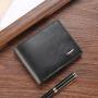Men's Multi-Card Business Short Wallet New Fashionable Design Factory Direct Supply Waterproof Open Closure in Stock Wholesale