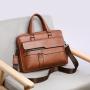 Factory Direct Wholesale Maletin Briefcase Men Vintage Laptop Briefcase Custom Casual Messenger Briefcase Leather