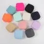 RTS Stock 18 Colors Nylon Waterproof Personalized Embroidery Chenille Patches Women Lady Travel Makeup Pouch Small Cosmetic Bags