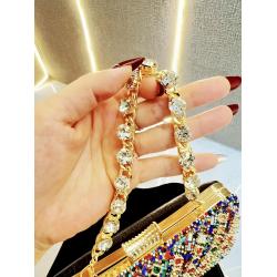 New arrival rhinestone purse bride wedding party ladies handbags shiny crystal clutch diamond evening bag for woman