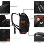 2024 Trendy Custom Men Pu Leather Backpack Bags Fashion Luxury Waterproof College School Backpack Back Pack