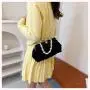 HR667 Women New Designed Dinner Clutch Handbag Fashion Rose Plush Embroidered Pearl Chain Shell Bag Ladies Luxury Party Bag
