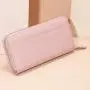 Genuine leather long multi card high-end men's and women's handbags