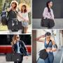 Gelory Waterproof Duffle Sport Bag Travel Duffle Bag Shoes Pocket Multifunction Dry Wet Separation Overnight Gym Bag