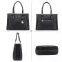 LOVEVOOK Quilted Vegan Leather Handbags for Women Shoulder Tote Purse Cross Body Bag Purses with Tassel Large Hand bags Ladies