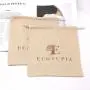 Hot Sale Natural Cotton Canvas Sachet Shopping Bag Custom Logo Printed Cotton Double String Dust Packaging Canvas Pouch
