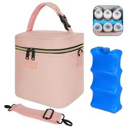 Wholesale Portable Baby Cooler Breastmilk Storage Bag Breast Milk Bottle Insulated Breastmilk Cooler Bag with Ice Pack Food