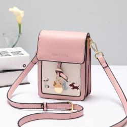 New Design Crossbody Travel Wallet Hot Sales Popular Vintage Fashion Phone Bags for Women Customizable Pu Leather Purse