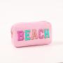 Custom Logo Makeup Organizer Women Nylon Cosmetic Bag Travel Wash Pouch Toiletry Bag Large Makeup Bag