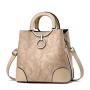2024 wholesale High Quality glossy women's bags one shoulder crossbody woman PU leather handbags with flower pendant