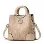 2024 wholesale High Quality glossy women's bags one shoulder crossbody woman PU leather handbags with flower pendant