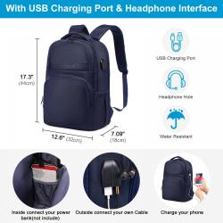 2022 LOVEVOOK new arrival Bookbag Vintage school bags large anti-theft waterproof women Travel Daypack 15.6in laptop backpacks