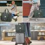 LOVEVOOK 3pc/set Weekender Overnight Travel Bags with Shoes Compartment & Toiletry Pouch Gym Bag Tote Hospital Travel Duffle Bag