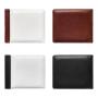ZF259 RFID Men Short Soft Leather Anti-theft Money Clip Zipper  Pockets Checkbook Cover Slim Card Holder Simple Coin Wallet