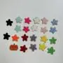 Custom Letter Pattern Patches Christmas Chenille Patches Heart Smile Flight Lightening Palm Tree Rainbow Self-adhesive Stickers