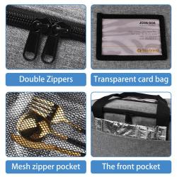 Pretty Outdoor Camping Square Double Zipper Reusable Thermal Insulation Fabric For Cooler Bags Bento Lunch Box With Bags