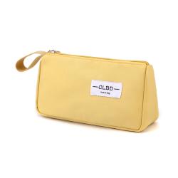 Gelory Primary And Secondary School Student Stationery Storage Bag Zipper Solid Color Pencil Pouch