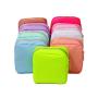Keymay Wholesale Custom Mini Nylon Cosmetic Bag Small Makeup Bag Zipper Travel Pouch Women Girl Coin Purse Keychain Bag