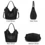 REALER Women Handbags Women PU Leather Shoulder Bags Fashion Hobo Bags Large Purse and Handbags Tote Bag for Women