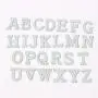 Stock Pearl with rhinestones Letters Patch Alphabet Embroidered Iron Glue on Diamond Embroidery Patches